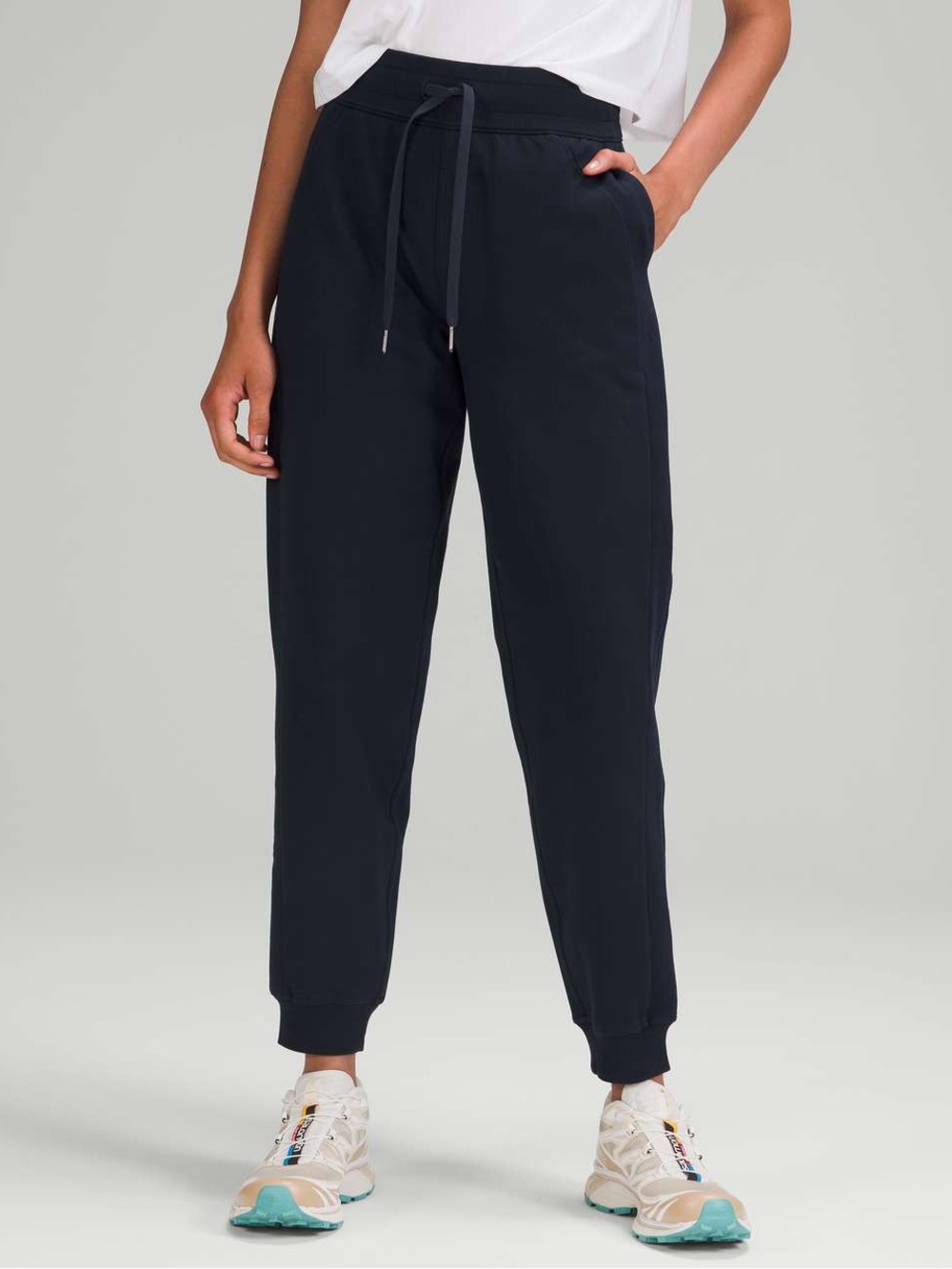 Lululemon Scuba High Rise Jogger Full Length True Navy Size 10 GUC 💙
